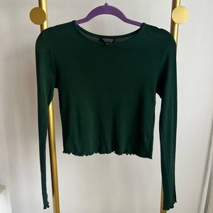 TopShop Scalloped long sleeve